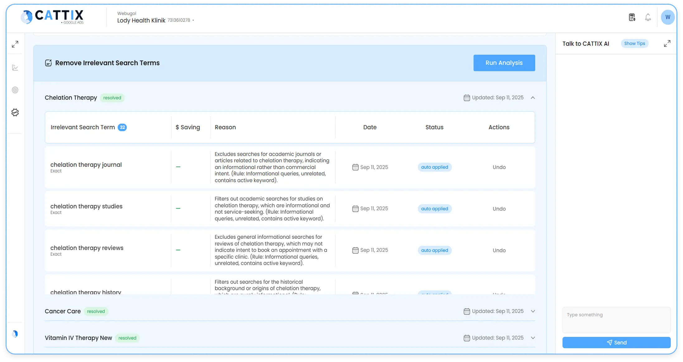 Automate with CATTIX AI Mode